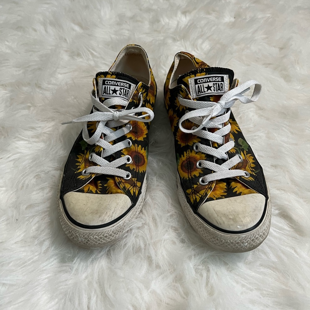 Sunflower Converse Low Tops